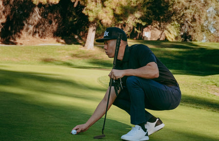 golfer visualizing putt