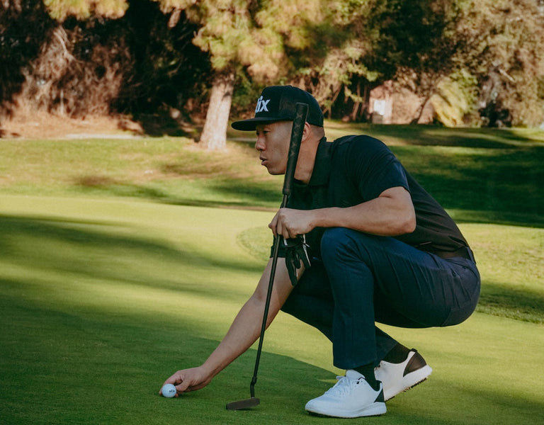 golfer visualizing putt
