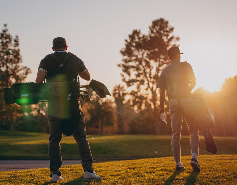 golfers playing a skins round