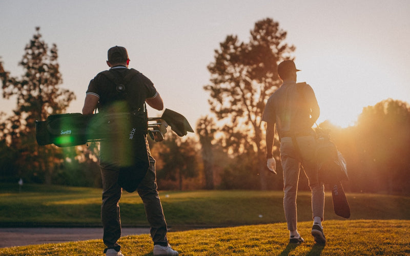 golfers playing a skins round