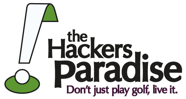 Hacker's Paradise Don't Just Play Golf Live It - Logo