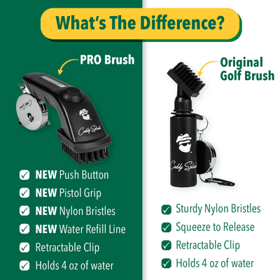 Caddy Splash Apparel & Accessories 1 Brush Golf Club Water Brush Pro Cleaner - Black