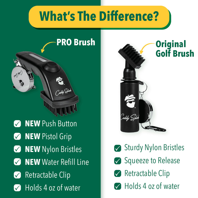 Caddy Splash Apparel & Accessories 1 Brush Golf Club Water Brush Pro Cleaner - Black