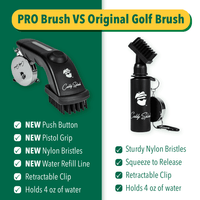 Caddy Splash Apparel & Accessories 1 Brush Original Golf Club Water Brush Cleaner - Black