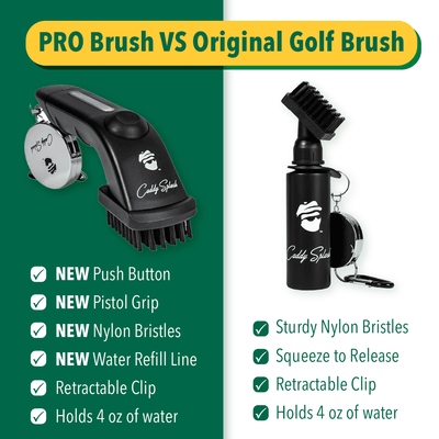 Caddy Splash Apparel & Accessories 1 Brush Original Golf Club Water Brush Cleaner - Black