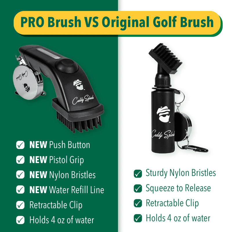 Caddy Splash Apparel & Accessories 1 Brush Original Golf Club Water Brush Cleaner - Black