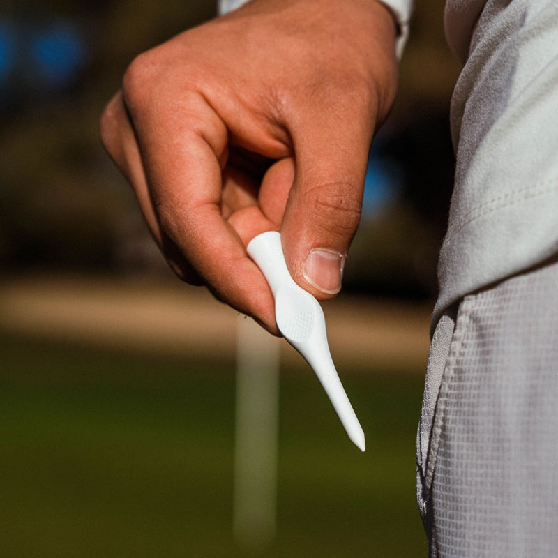 Caddy Splash Apparel & Accessories 1 Pack (4 Tees) 3'' Divot Tee – White – Step Up Golf Tee & Divot Repair Tool