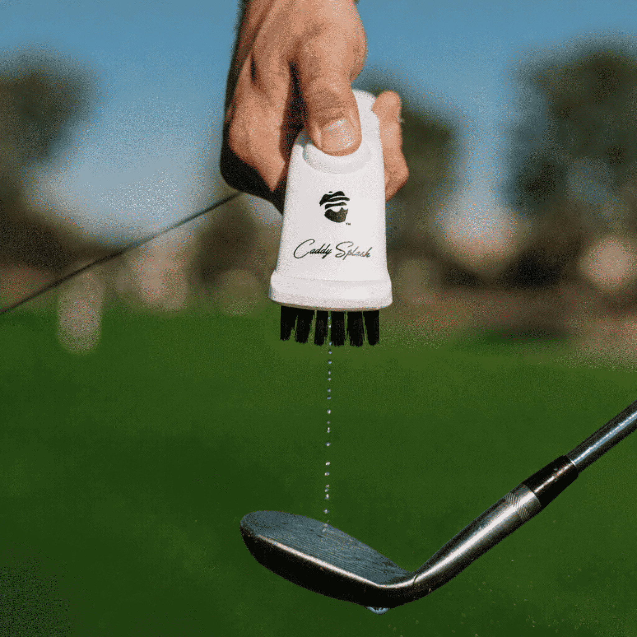 Caddy Splash Golf Brush 1 Brush Golf Club Water Brush Pro - Ice White
