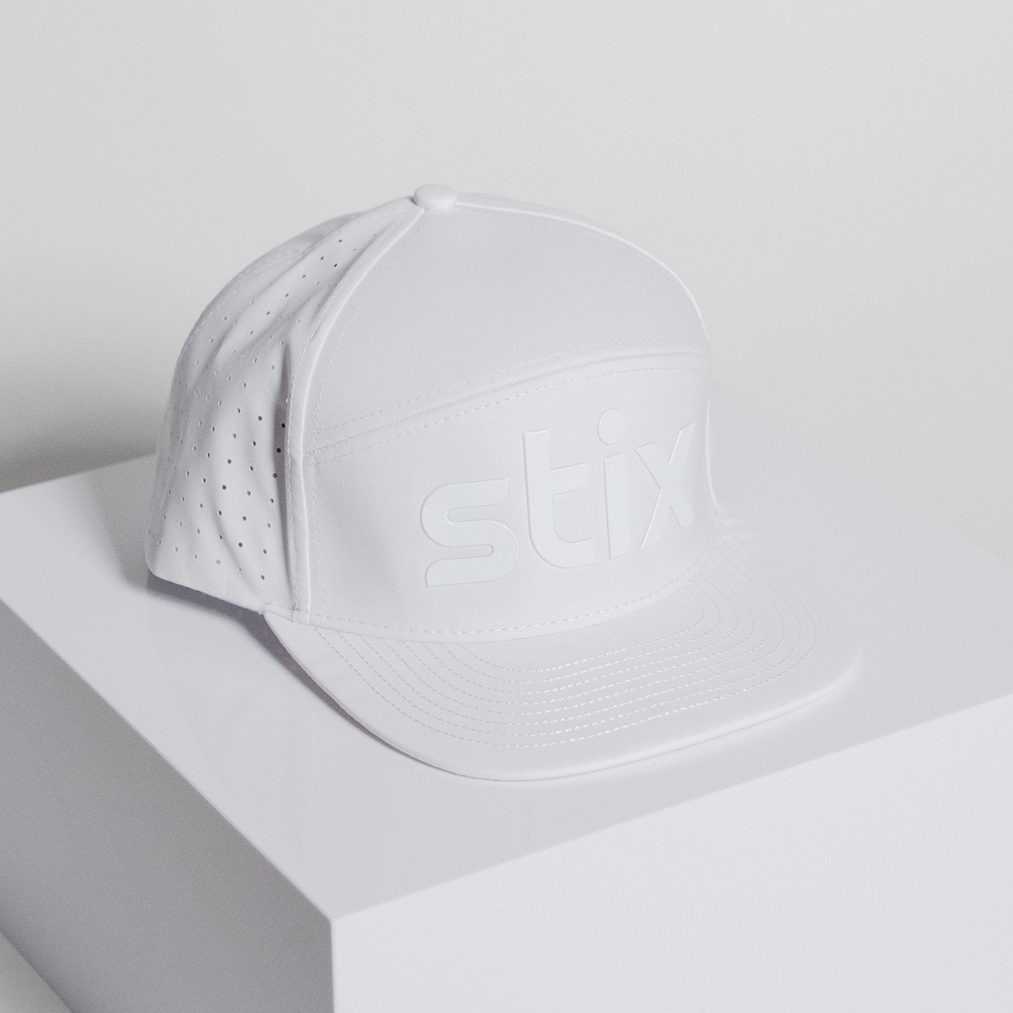 Stix Golf Apparel White Performance 6-Panel Hat - Stix