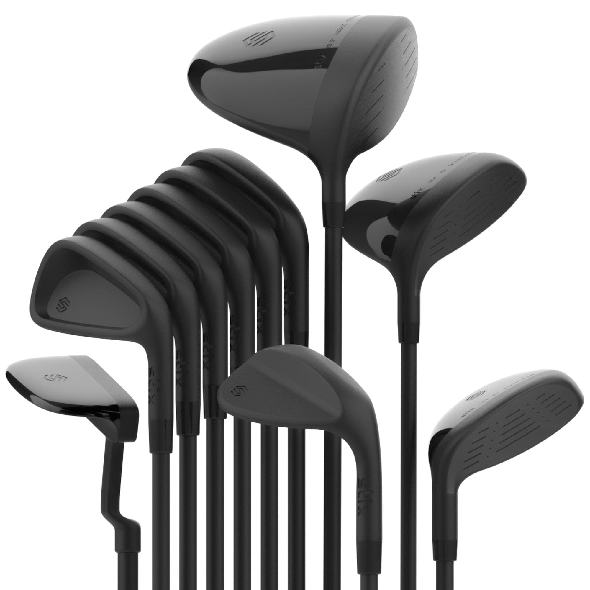 All Black 11 Club Golf Set The Classic Set1