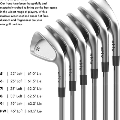 Stix Golf Co. Clubs Silver Iron Set