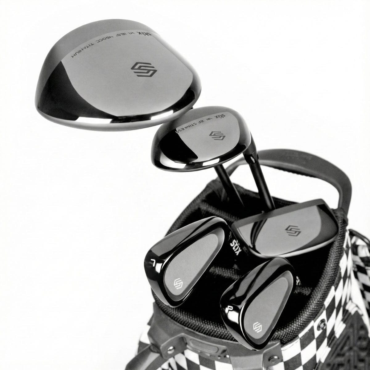 Stix Golf Junior 5-Club Golf Set Black/White Bag