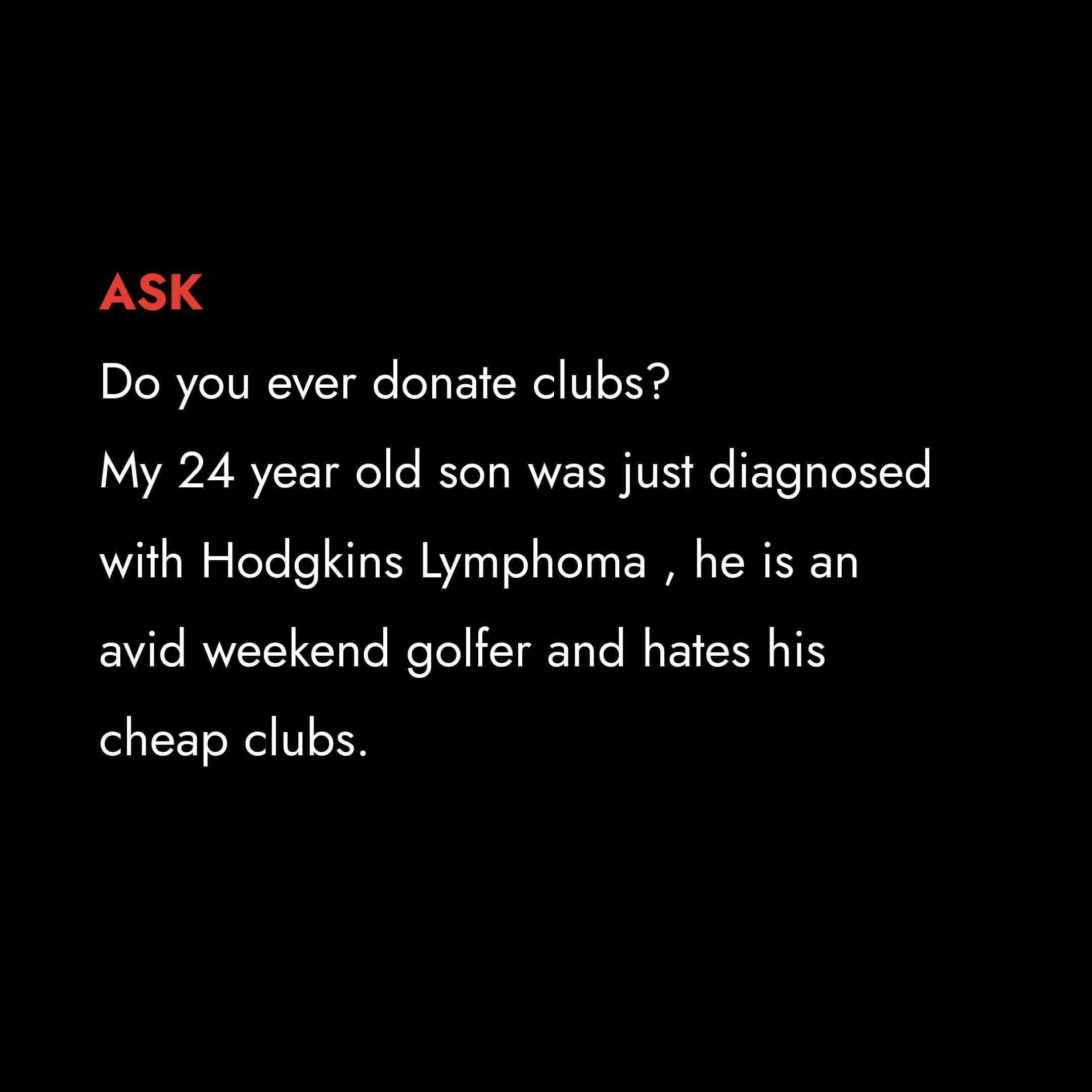 Stix Golf Play it forward