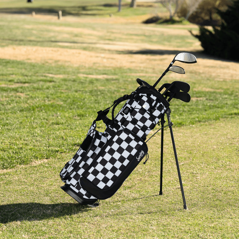 Sunday Golf Golf Bag Sunday Golf Junior Bag Black/White Checker