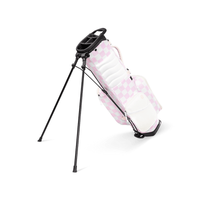 Sunday Golf Golf Bag Sunday Golf Junior Bag Pink/White Checker