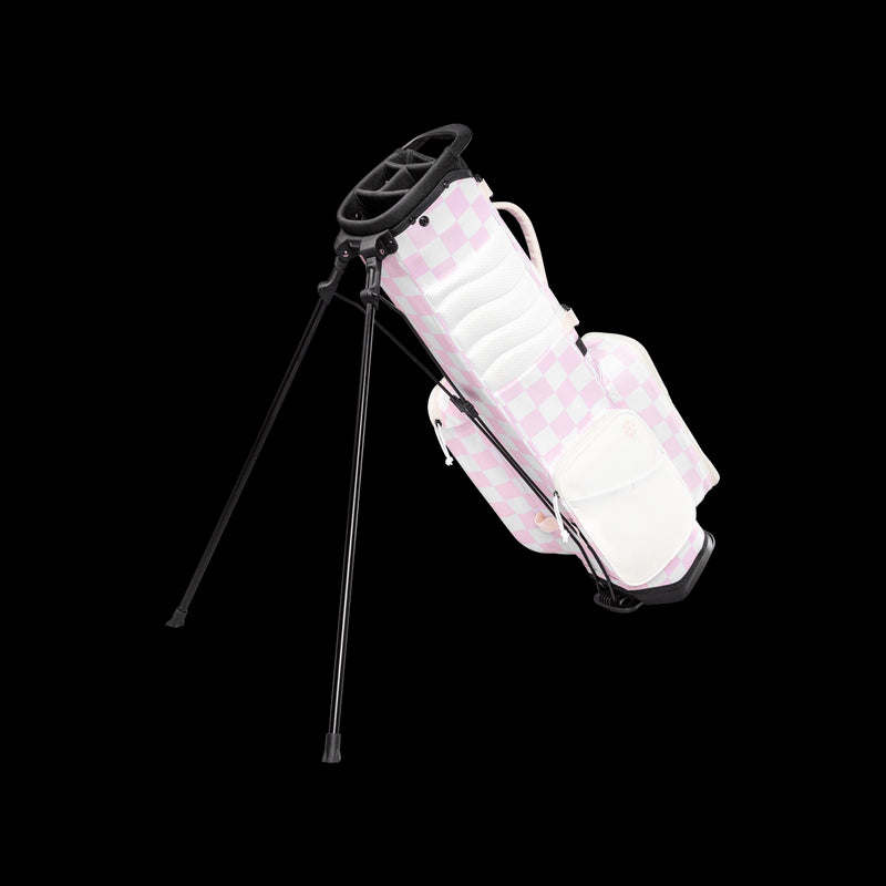 Sunday Golf Golf Bag Sunday Golf Junior Bag Pink/White Checker