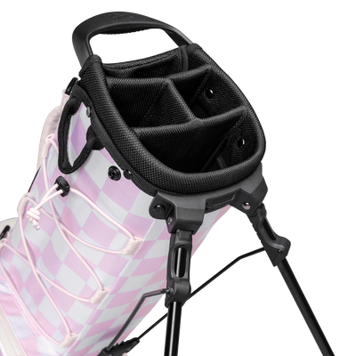 Sunday Golf Golf Bag Sunday Golf Junior Bag Pink/White Checker