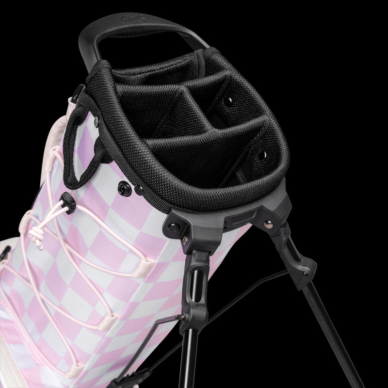 Sunday Golf Golf Bag Sunday Golf Junior Bag Pink/White Checker