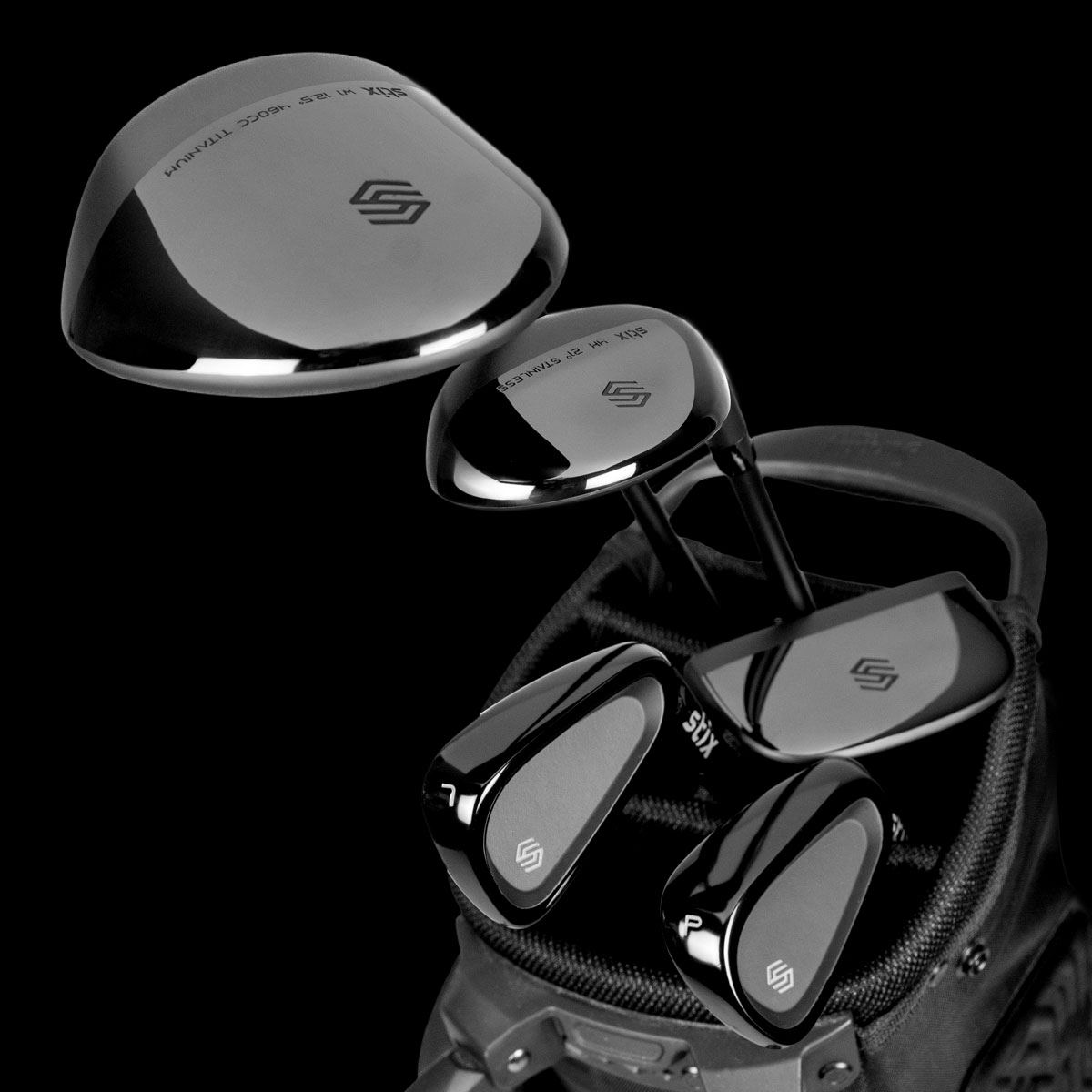 Junior set clubs in the bag